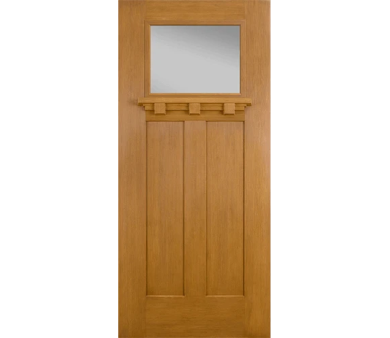 Elgin Craftsman Light Fiberglass Entry Door