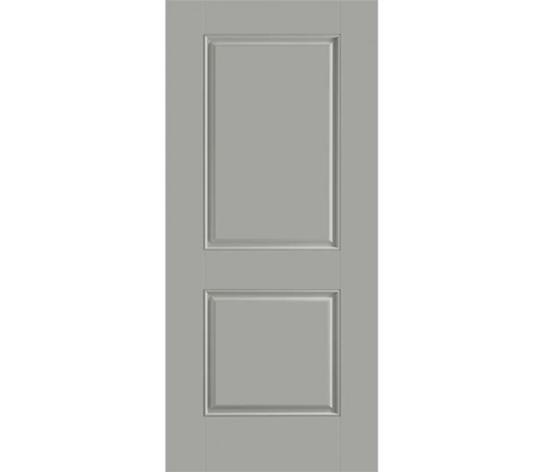 Elgin Two Panel Square Fiberglass Entry Door